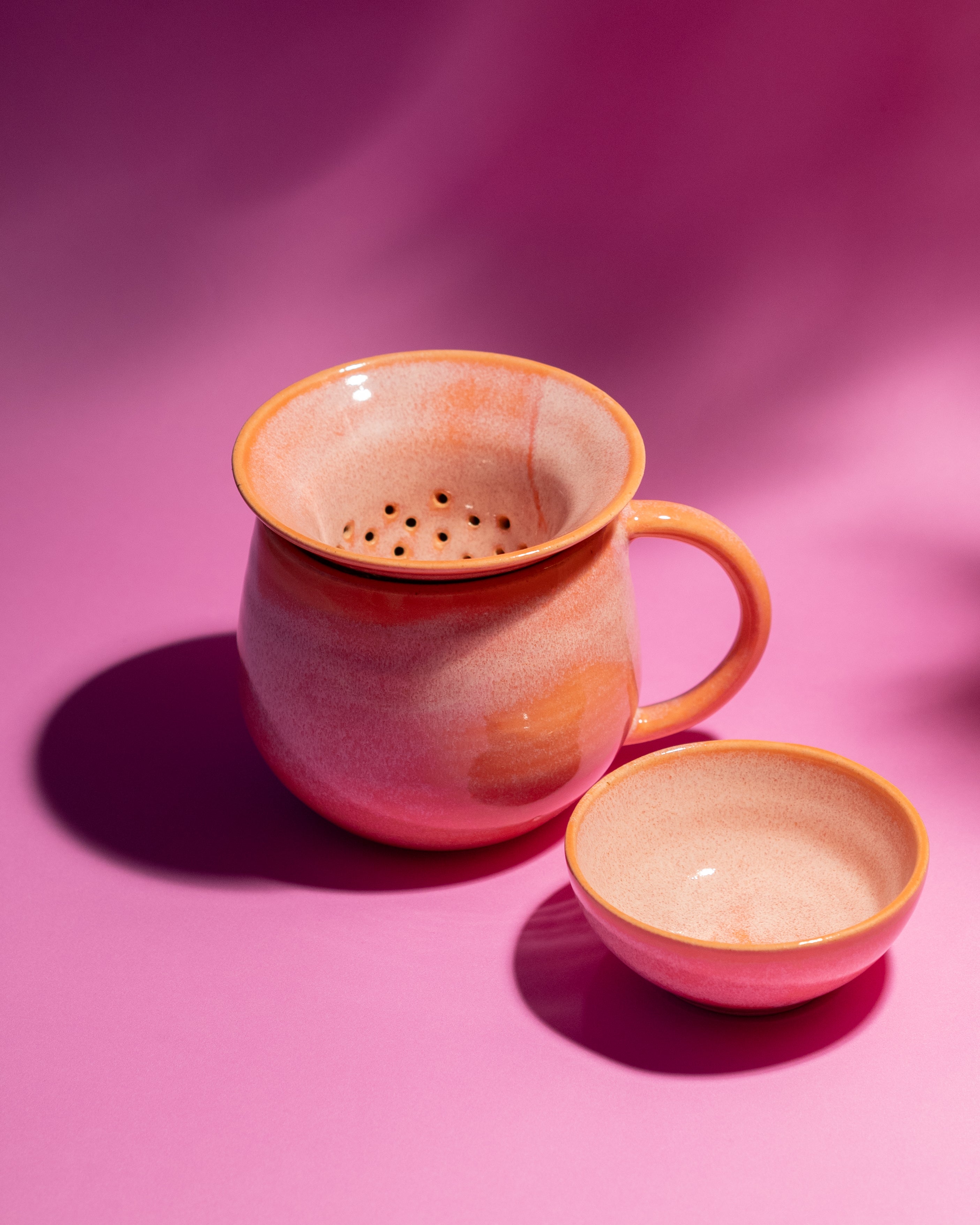 Lot Mug-infuseur-coupelle