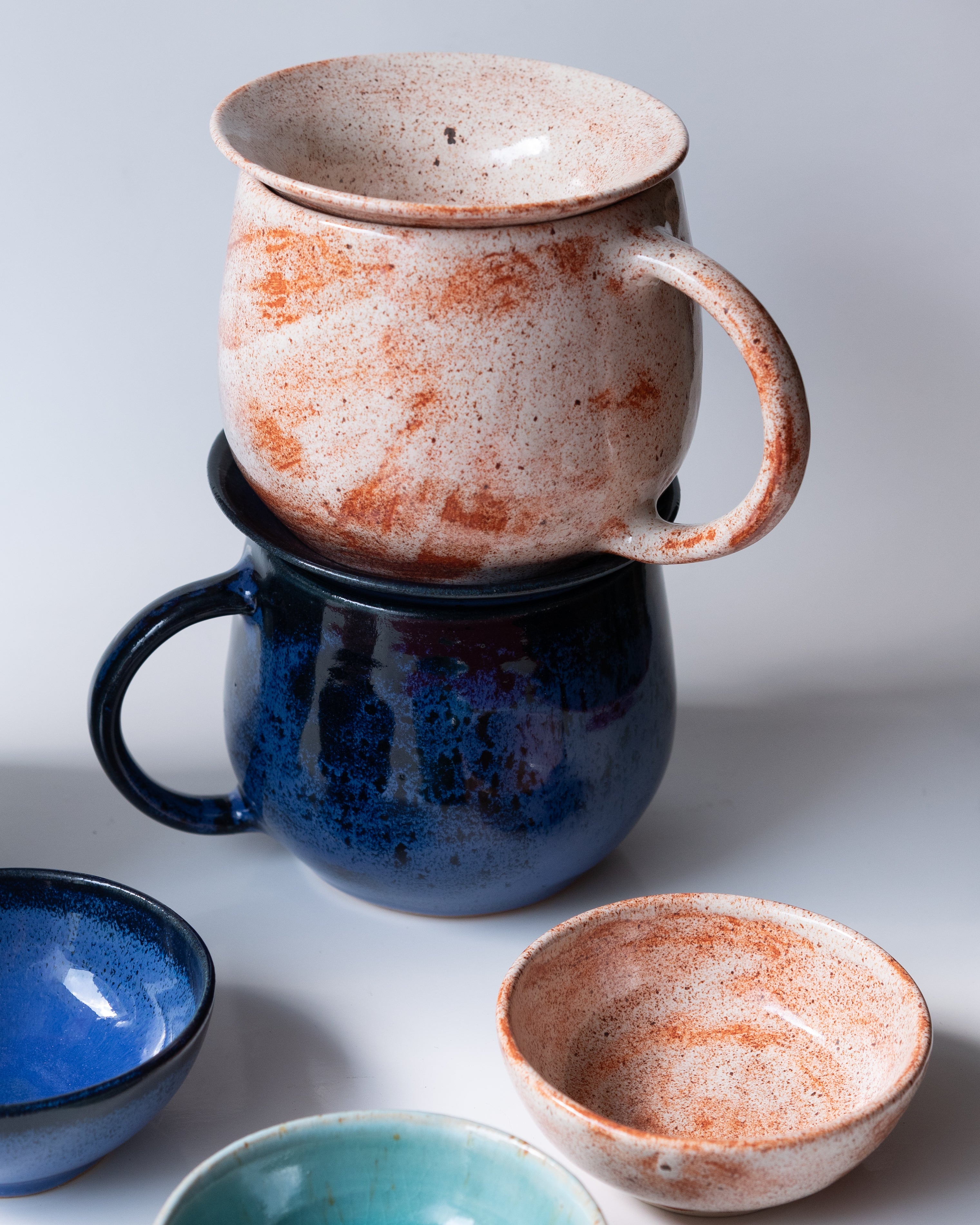 Lot Mug-infuseur-coupelle