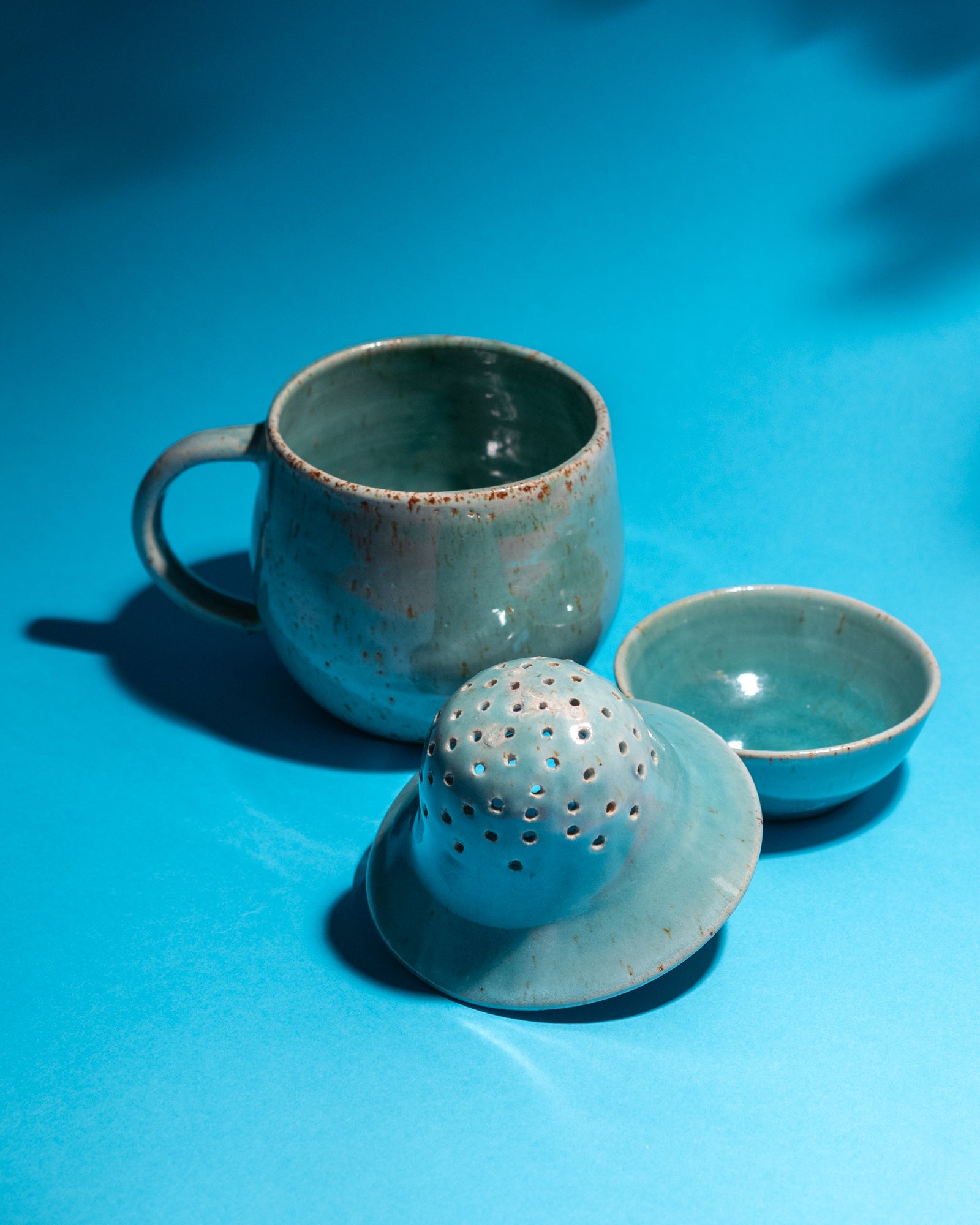 Lot Mug-infuseur-coupelle