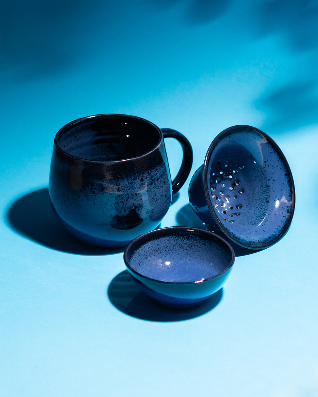 Lot Mug-infuseur-coupelle