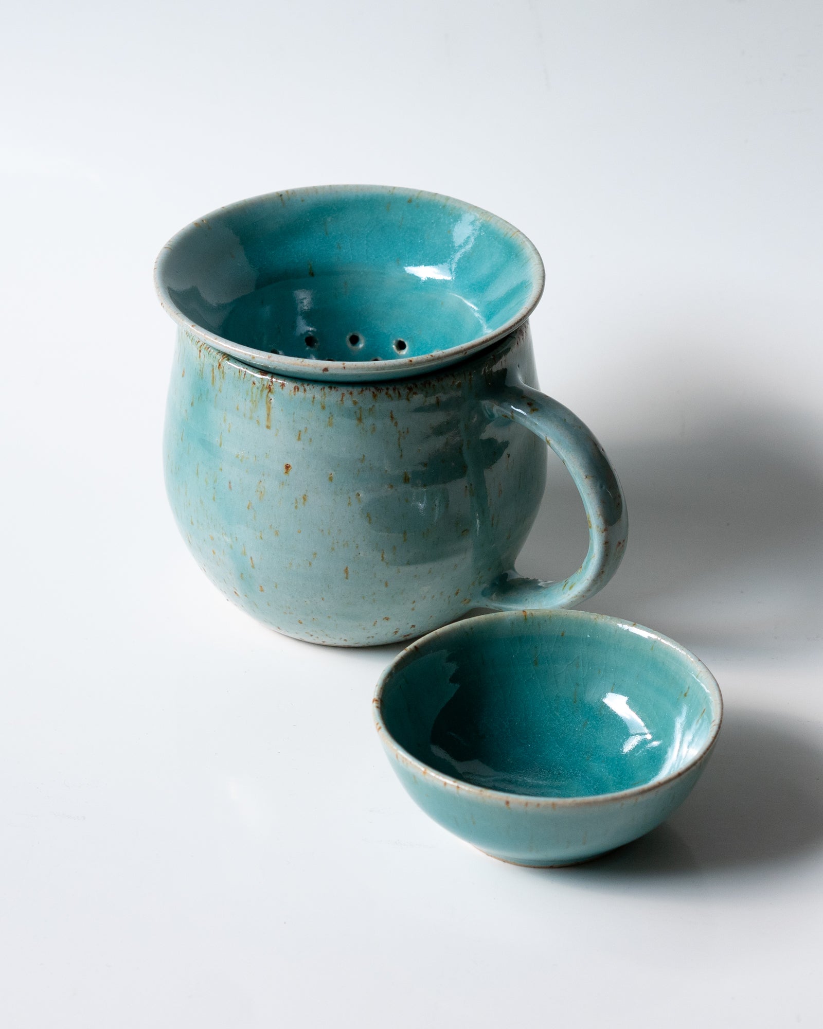 Lot Mug-infuseur-coupelle
